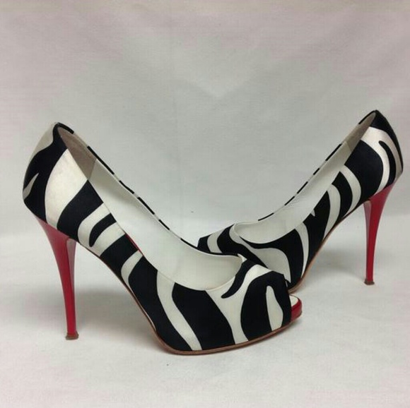 Giuseppe Zanotti Peep Toe with Red Heel Pumps - Picture 2 of 4